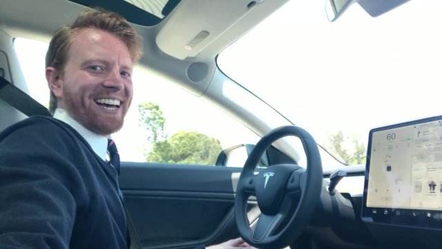 I Drive My Tinder Date Home Safely In a Tesla on Autopilot