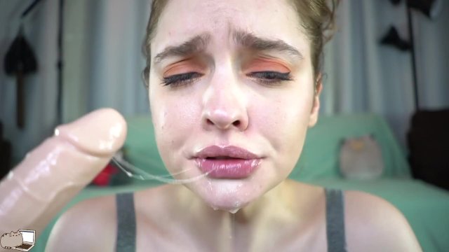 Spit Play Deep Throat Dildo BJ Live on Cam Mary Moody