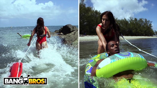 BANGBROS - Charlie Gets Into Hot Water, Lifeguard Valerie Kay Saves The Day