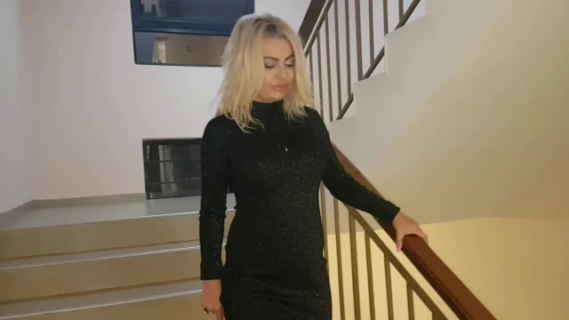 Public fuck  hot blonde with a stranger in holidays