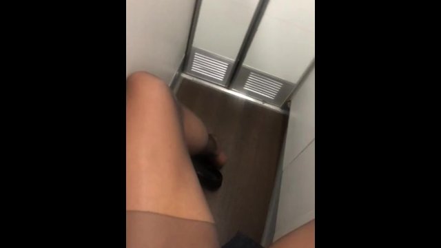 Naughty hostess getting wet before she fucks the captain