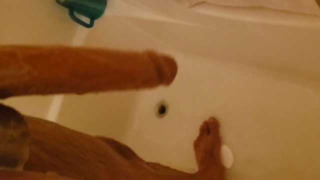 She wanted me to get freaky in shower with my super long cock