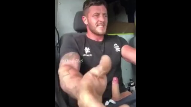 Jackoff in truck