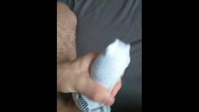I cum in sock in bed