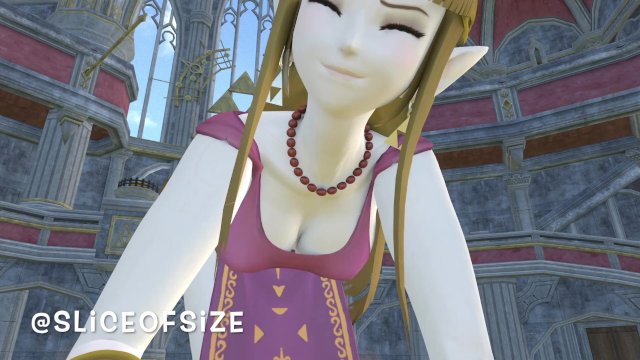 Zelda and the Power of love [Giantess Growth]
