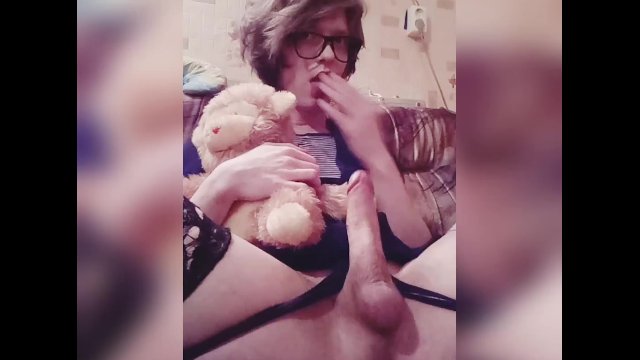 Hattabi4ik Crossdresser Home Fapping Sweet Big Dick (Homemade)