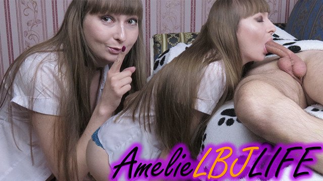 Lustful Babe Woke StepBrother Blowjob - Cum in Mouth