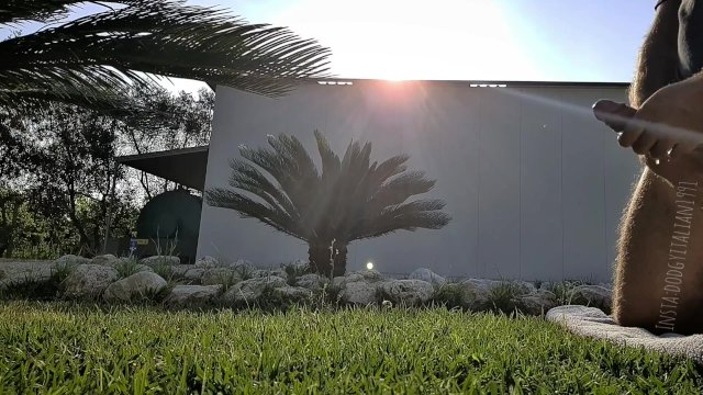grosso cazzo squirta litri di precum, sborra all'aperto IG:Dodgyitalian199