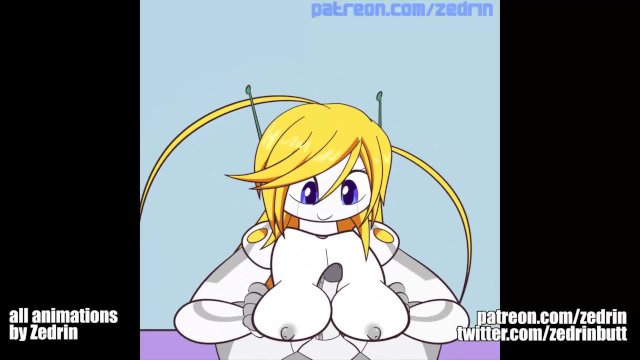 Gif Compilation - Monster Girls, Robot Girls, Breast Expansion (animations by Zedrin)