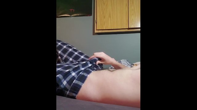 Boy moans and cums morning masturbation session. Dirty talk