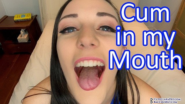Clara Dee Begs You To Cum In Her Mouth - JOI July 25 - Close Up Face
