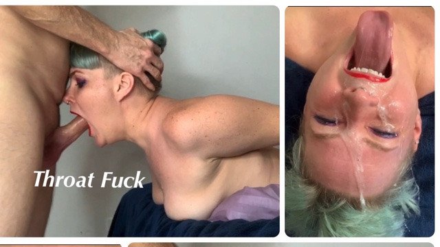 Practicing Sloppy Face Fucking With Stepdaughter - Huge Facial Cumshot