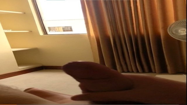 Window dick flash for maid in balcony