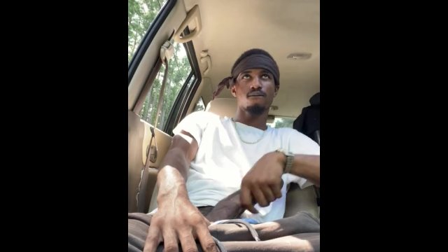 Road side public stroke a nut