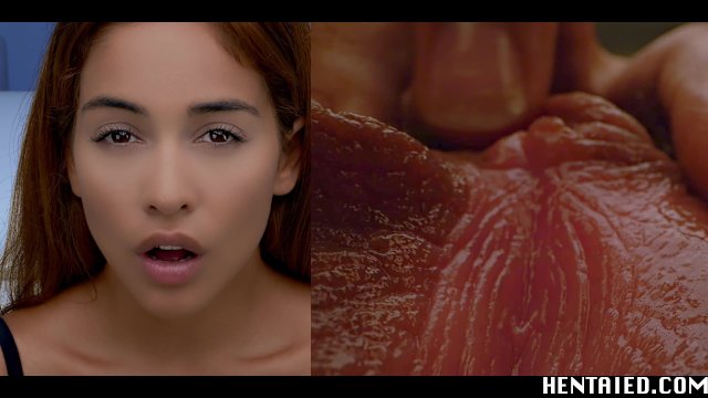 Real Life Hentai - Huge Labia Latino girl get cumflation by aliens - full of cum