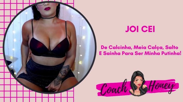 De Sainha, Calcinha, Meia Calça e Salto Para Ser Minha Putinha!  JOI CEI  Punheta Guiada  #11