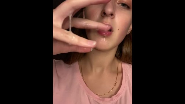 Drooling on fingers