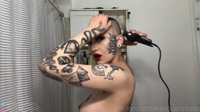gradual full head + eyebrow shave