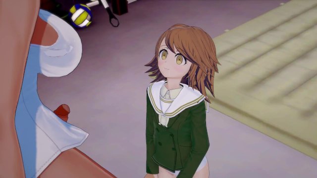 Danganronpa: Futa Aoi Asahina and Futa Akane Owari fuck Chihiro Fujisaki with their huge dicks
