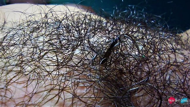 Close up of very hairy pussy! Hairy fetish!