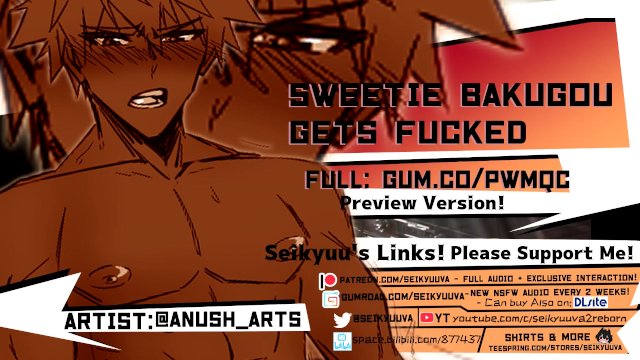 [My Hero Academia] Sweetie Bakugou gets F*cked and Dominated in the Car!" Art: @anush_arts