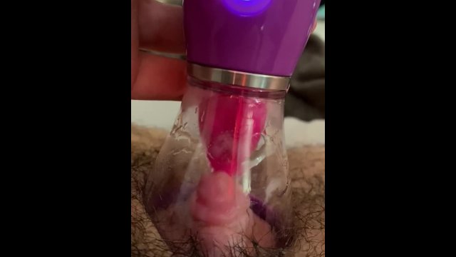 Cum 4 times w/ licker, sucker, pumps, and vibrators