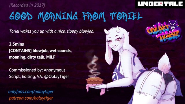 [UNDERTALE] Toriel - Good Morning Blowjob  Erotic Audio Play by Oolay-Tiger