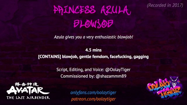 [AVATAR] Princess Azula Blowjob  Erotic Audio Play by Oolay-Tiger