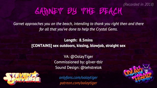 [STEVEN UNIVERSE] Garnet By The Beach  Erotic Audio Play by Oolay-Tiger