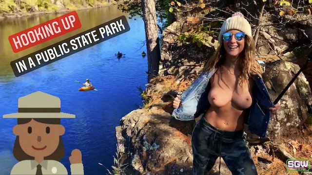 Fucking in a State Park and almost getting caught!