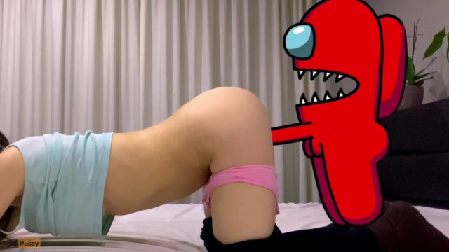 Among Us Futa Impostor Fuck My Step Sis  Animation  USB Pussy