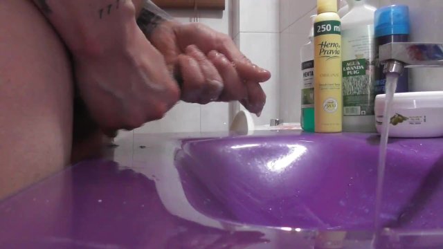 I wash off the semen after cumming