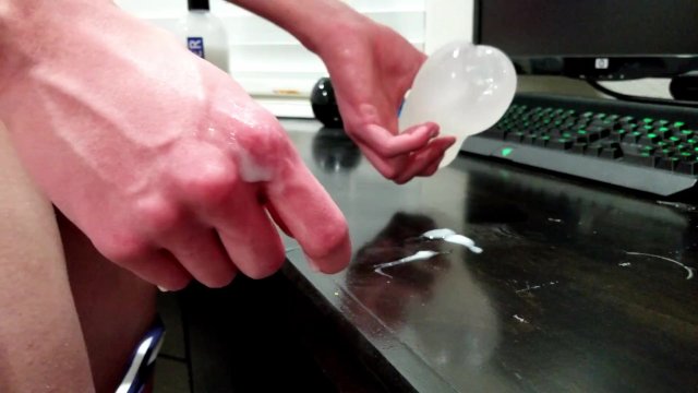 Femboy Fucks A Transparent Onahole