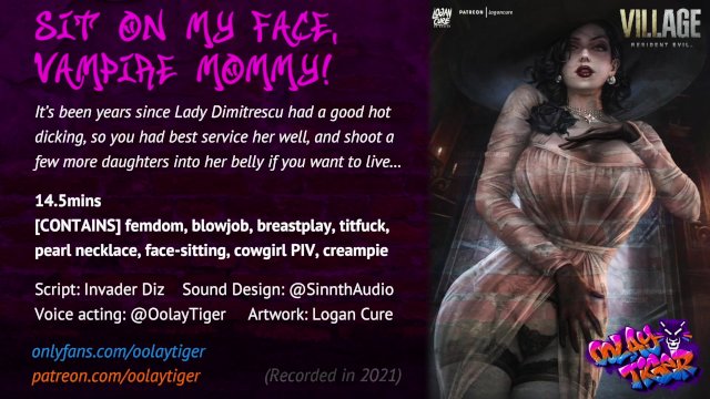 [RESIDENT EVIL] Lady Dimitrescu - Sit on my face, Vampire Mommy!  Erotic Audio Play by Oolay-Tiger