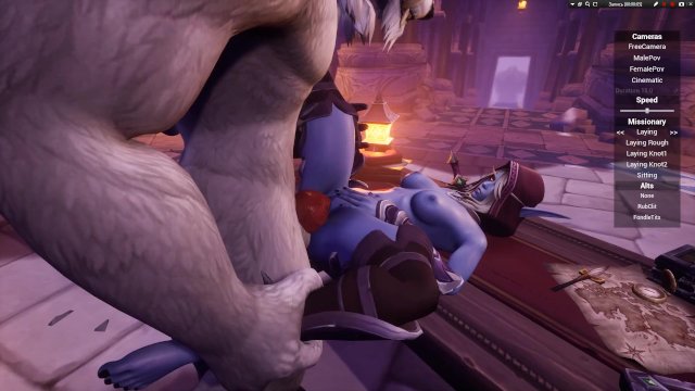A huge warrior with a big dick fucks a juicy elf  warcraft porn