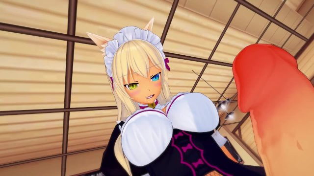 Nekopara: Futa Coconut large neko dick  Fem Taker POV