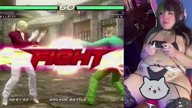 Lewd play Fuck machine and tekken