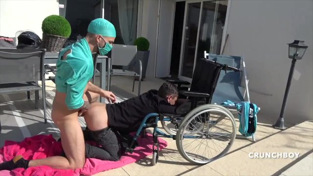 sexy Hanydcapped twink used bareback by kevin DAVID for CRUNCHBOY !! i was his dream to make a porn