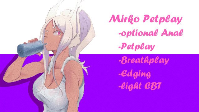 Mirko turns you into her pet!  Hentai JOI, Edging (+optional Anal)