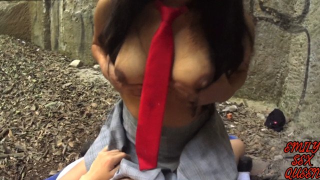 Colegiala mexicana de secundaria publica se va de pinta para ir a coger al bosque parte 2