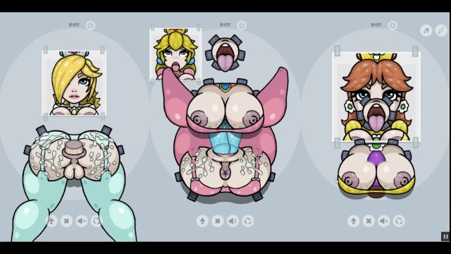 Fapwall [Weird Hentai game] Rosalina Peach and Daisy gets the best gangbang of their life without Ma