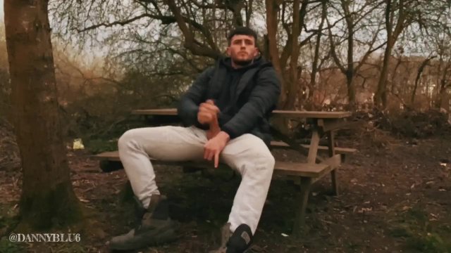DANNY BLU WANKS ON THE NATURE TRAIL