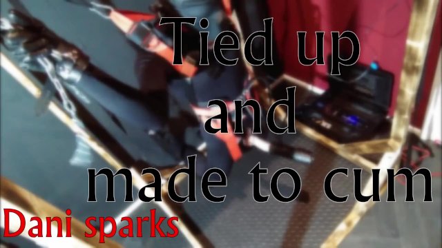PUP tied down and made to cum with milking Machine