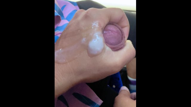 Risky Handjob on Public Bus - Cum on Hands + Post Cum Play!