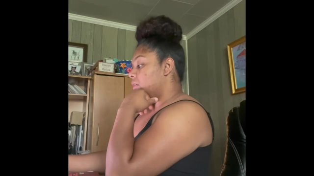 School Girl Plays with her WET PUSSY and Claps her FAT ASS