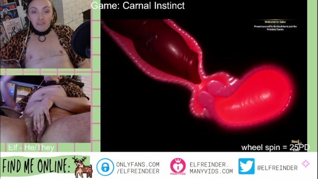 Hairy FTM Plays Furry Futa Sex Game Naked