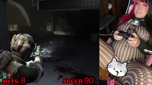 Goth girl plays Deadspace 2, part 2