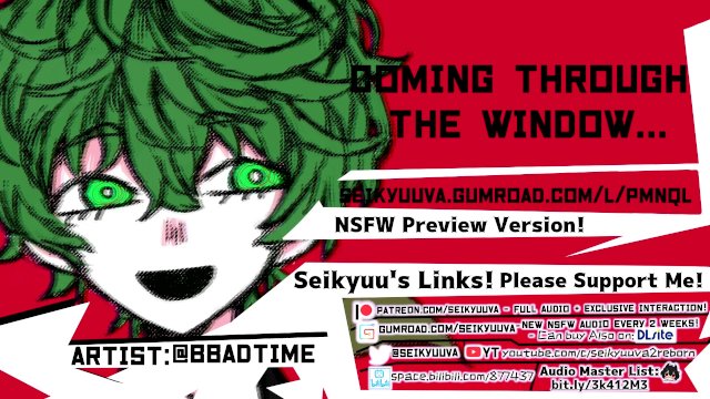 My Hero Academia Villain Deku Comes Through the Window to Fuck You! Art:twitter@bbadtime