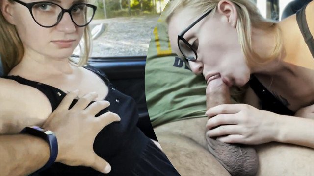 Blowjob In Car From Girlfriend Who Loves To Swallow Cum