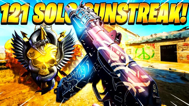 SOLO 121 GUNSTREAK in HARDCORE DOMINATION! (Black Ops Cold War High Gunstreak)